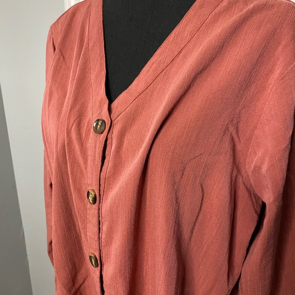 Pink Ruffle Blouse - Picture 3 of 3